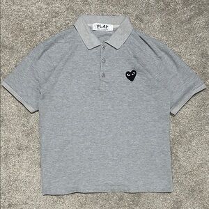 Vintage Comme De Garçon Grey Logo Polo